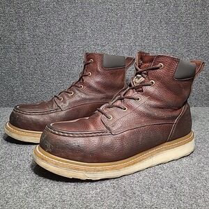 Red Wing Irish Setter Ashby Steel Toe Brown Leather Work Boots Mens 10 D 83606